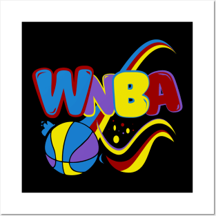 WNBA | Colorful | Kids Basketball | V5 Posters and Art